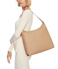 COCCINELLE GLEEN Grained leather hobo bag toasted - Women’s Bags - 4