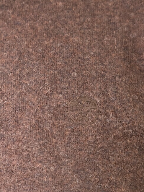 N|S Crew neck sweater with logo embroidery cocoa - Men's Sweaters