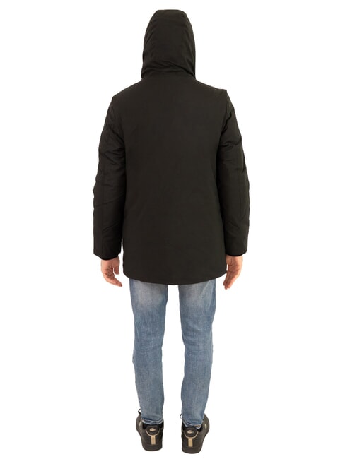 LIGHT SOFT Long jacket with hood black - Men's Jackets