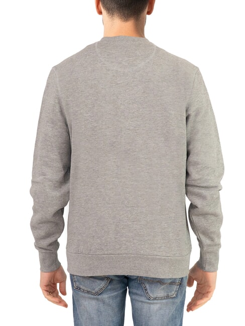 LOGO Crew neck sweatshirt with maxi print medium gray melange - Sweatshirts