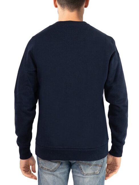 LOGO Crew neck sweatshirt with maxi print navy blue - Sweatshirts