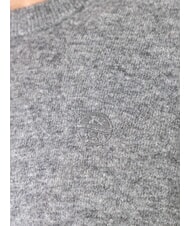 NORTH SAILS N|S Crew neck sweater with logo embroidery medium gray melange - Men's Sweaters - 3