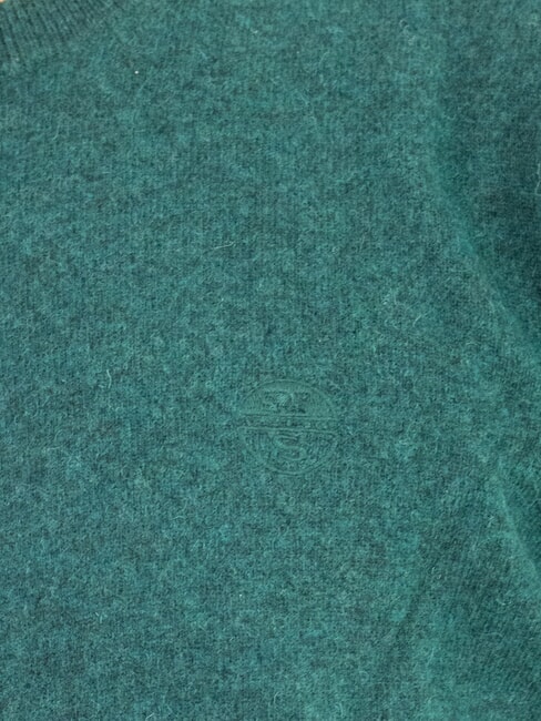 N|S Crew neck sweater with logo embroidery Mediterranean - Men's Sweaters