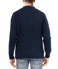 NORTH SAILS N|S Melange wool blend crew neck sweater navy blue - Men's Sweaters - 2