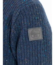 NORTH SAILS N|S Melange wool blend crew neck sweater navy blue - Men's Sweaters - 3