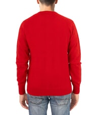 NORTH SAILS N|S Crew neck sweater with logo embroidery Pompeian red - Men's Sweaters - 2