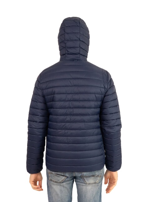 PADDED Padded jacket with hood navy blue - Men's down jackets