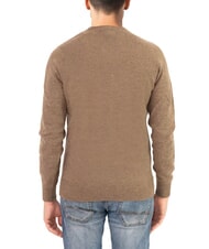 NORTH SAILS N|S Crew neck sweater with logo embroidery fossil melange - Men's Sweaters - 2