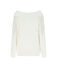 GUESS BAT SLEEVE LORETTA Relaxed fit boat neck sweater cremwhi - Women's Sweaters - 2