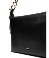 FURLA TONIE Small leather bag with shoulder strap Black - Women’s Bags - 4