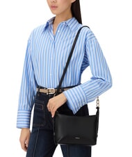 FURLA TONIE Small leather bag with shoulder strap Black - Women’s Bags - 5