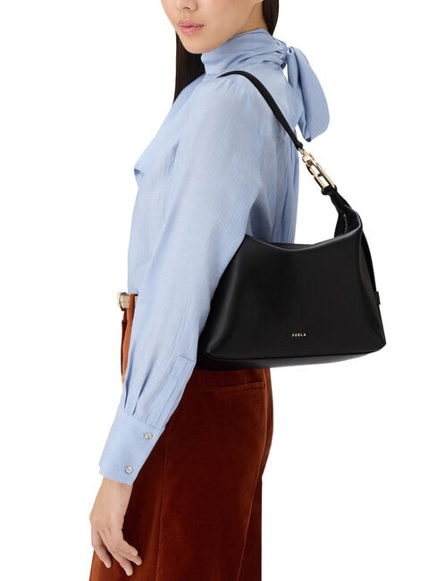 TONIE Leather shoulder bag with shoulder strap Black - Women’s Bags