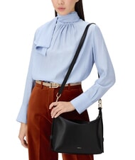 FURLA TONIE Leather shoulder bag with shoulder strap Black - Women’s Bags - 6