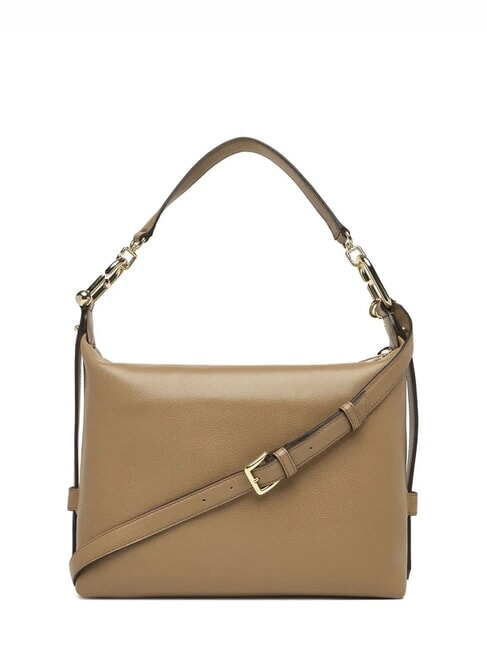 TONIE Leather shoulder bag with shoulder strap toffee - Women’s Bags