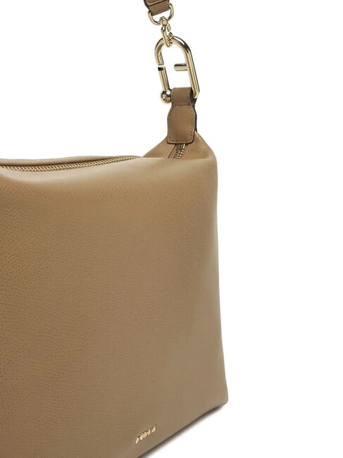 TONIE Leather shoulder bag with shoulder strap toffee - Women’s Bags