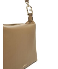 FURLA TONIE Leather shoulder bag with shoulder strap toffee - Women’s Bags - 4