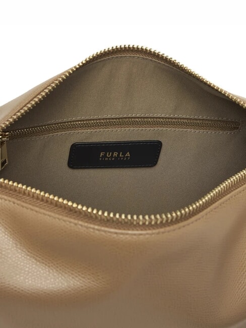 TONIE Leather shoulder bag with shoulder strap toffee - Women’s Bags