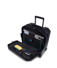 PIQUADRO PQ-LIGHT Pilot trolley with 15.6" laptop holder matte black - Trolley Pilot Case - Buy Online! - 3