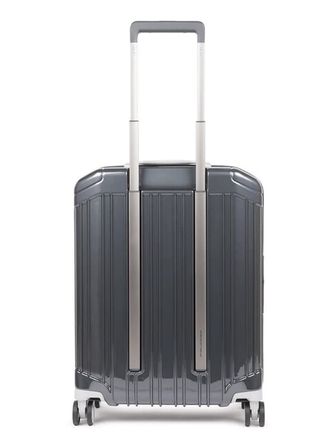 PQ-LIGHT Ultra slim cabin trolley grey/red - Hand luggage