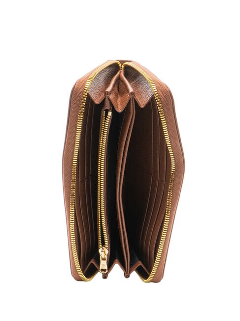 BASIC Zip-around leather wallet brown - Women&rsquo;s Wallets