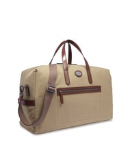 THE BRIDGE STORY Medium leather and fabric duffel bag - Duffle bags