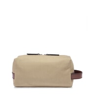 THE BRIDGE STORY Leather and canvas beauty case natural/dark ruthenium brown - Beauty Case - 3