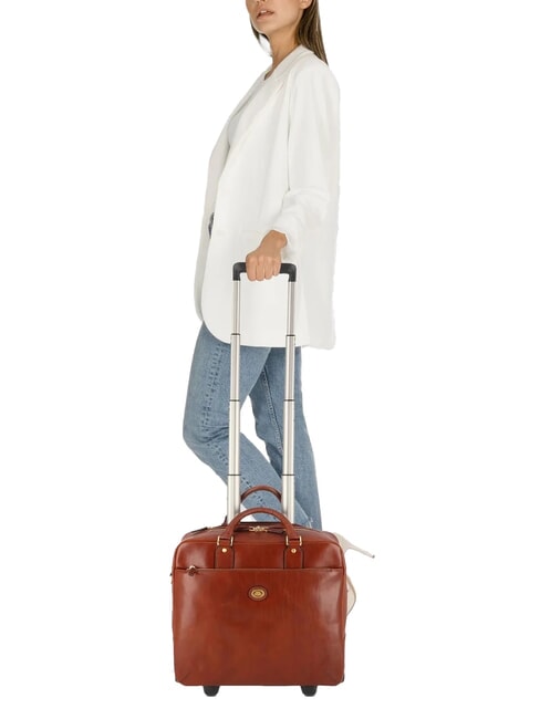 STORY Leather pilot trolley for 13" laptop BROWN - Trolley Pilot Case - Buy Online!