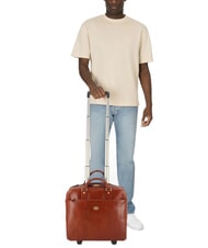 THE BRIDGE STORY Leather pilot trolley for 13" laptop BROWN - Trolley Pilot Case - Buy Online! - 7