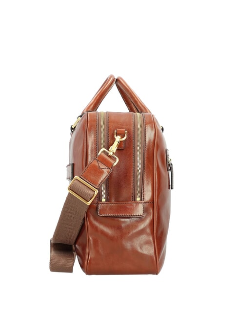 STORY UOMO Leather 15" laptop briefcase BROWN - Work Briefcases