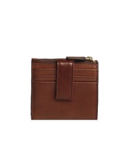THE BRIDGE LUCREZIA Compact leather wallet BROWN - Women’s Wallets - 3