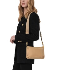 COCCINELLE HYLE Small flat leather shoulder bag laurel green - Women’s Bags - 4