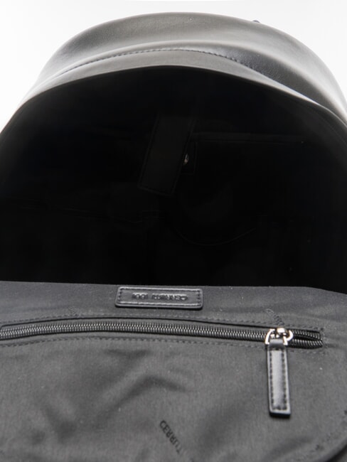 BRAD 13" laptop backpack, in leather black - Laptop backpacks