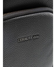 CERRUTI MADDOX Leather bag black - Over-the-shoulder Bags for Men - 4