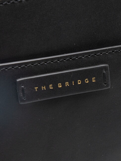 CECILIA Leather shoulder strap Black Gold - Women&rsquo;s Bags