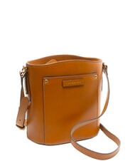 THE BRIDGE CECILIA Leather shoulder strap Cognac / Gold - Women&rsquo;s Bags - 2