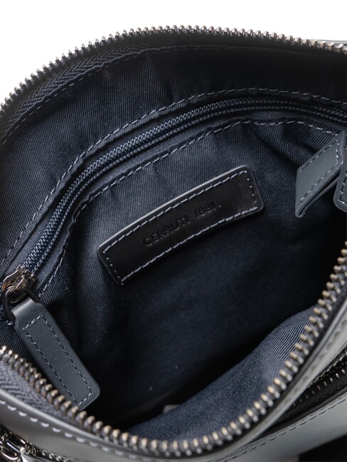 RORY Smooth leather bag blue - Over-the-shoulder Bags for Men