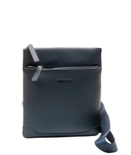 CERRUTI JAKE Flat leather bag blue - Over-the-shoulder Bags for Men - 2