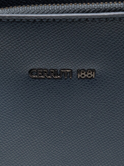 JAKE Flat leather bag blue - Over-the-shoulder Bags for Men