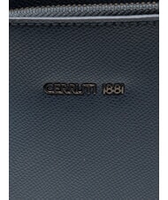 CERRUTI JAKE Flat leather bag blue - Over-the-shoulder Bags for Men - 3