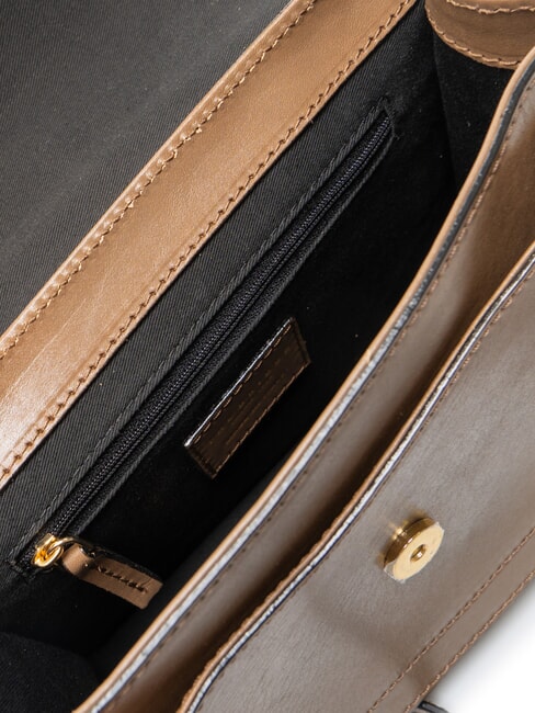 ELBA Shoulder bag, in leather oyster abb. gold - Women’s Bags