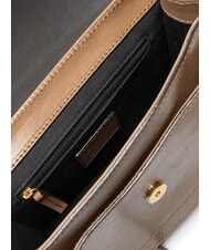 THE BRIDGE ELBA Shoulder bag, in leather oyster abb. gold - Women’s Bags - 5