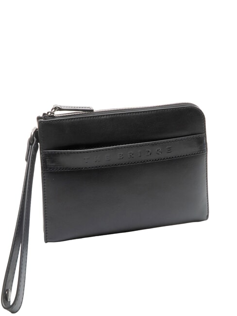 GIACOMO Leather clutch bag black / dark matte ruthenium - Women&rsquo;s Bags