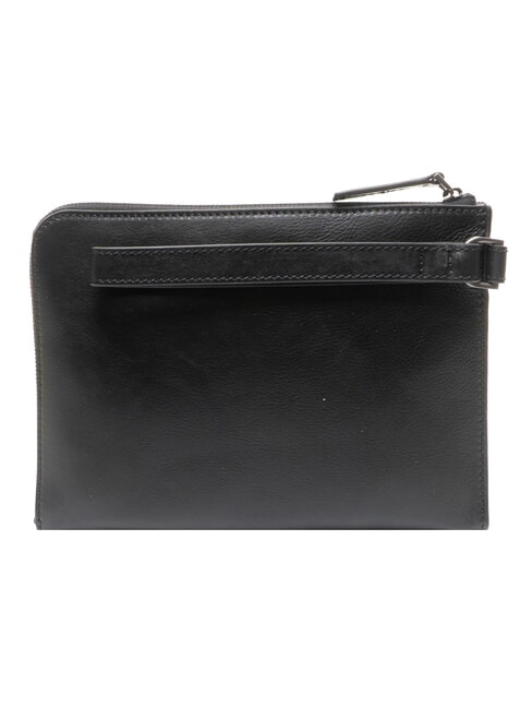 GIACOMO Leather clutch bag black / dark matte ruthenium - Women&rsquo;s Bags