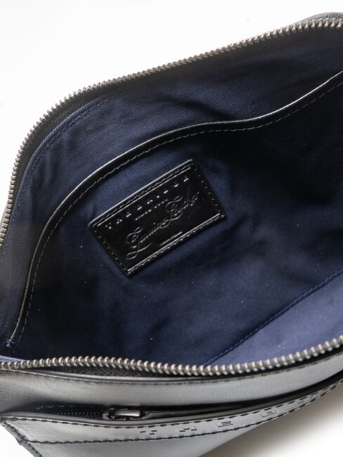 GIACOMO Leather clutch bag black / dark matte ruthenium - Women&rsquo;s Bags