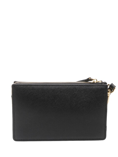 CERRUTIS Clutch bag with shoulder strap, in leather black - Women’s Bags