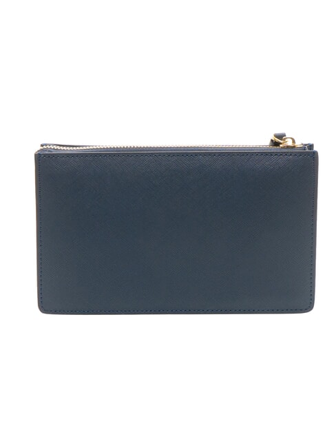 CERRUTIS Clutch bag with shoulder strap, in leather blue - Women’s Bags