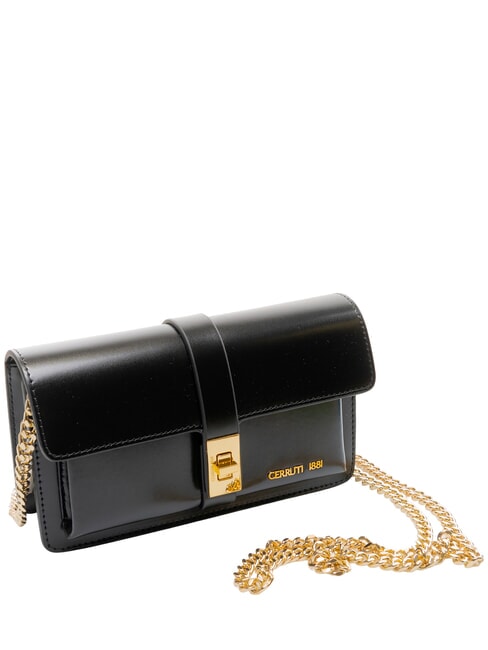 SAMANTHA Mini shoulder bag, in leather black - Women’s Bags