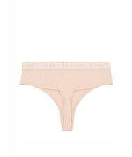 TOMMY HILFIGER TH High-waisted thong with logo elastic misty blush - Women's briefs - 2