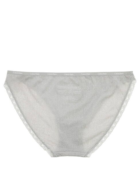 CK Slip with lace crackle print + medium gray - Women's briefs