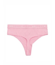 TOMMY HILFIGER TH High-waisted thong with logo elastic classic pink - Women's briefs - 2